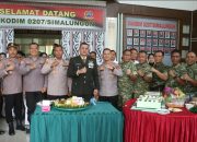 HUT ke-81 TNI, Kapolres Simalungun Beri Kejutan ke Kodim 0207