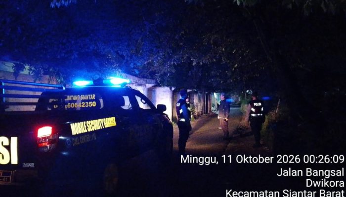 Polres Pematangsiantar Gelar Blue Light Patrol, Antisipasi 3C dan Gangguan Kamtibmas