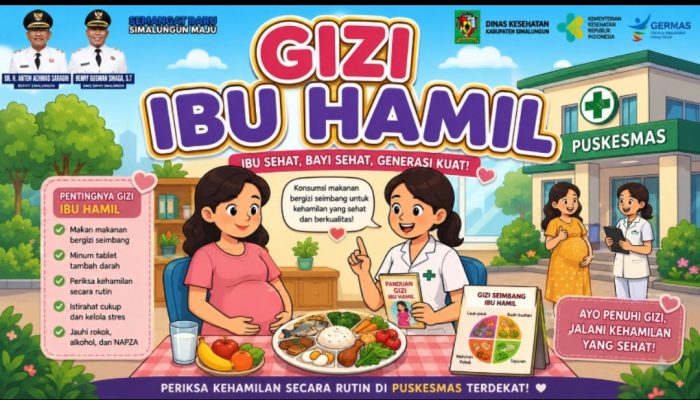 Dinkes Simalungun Ajak Ibu Hamil Penuhi Gizi Seimbang agar Ibu dan Bayi Sehat