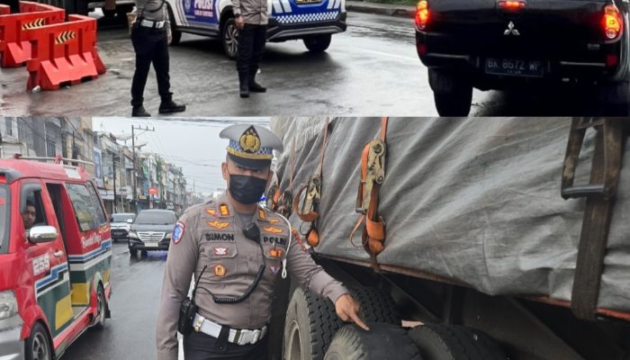 Kapolres Pematangsiantar Turun ke Jalan, Atur Lalu Lintas dan Bantu Truk Kehabisan BBM