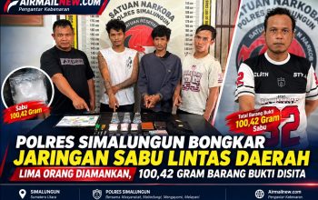 Polres Simalungun Ungkap Jaringan Sabu Lintas Daerah, 100,42 Gram Barang Bukti Disita