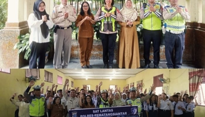 Police Goes to School, Satlantas Polres Pematangsiantar Edukasi 1.024 Siswa SMPN 1 soal Tertib Berlalu Lintas dan Anti-Perundungan