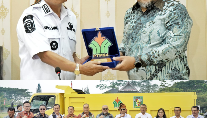 PTPN IV Regional II Serahkan Dump Truk kepada Pemkab Simalungun